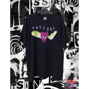 Black Oversize The  Cure Tshirt Classic Tour Style Tshirt
